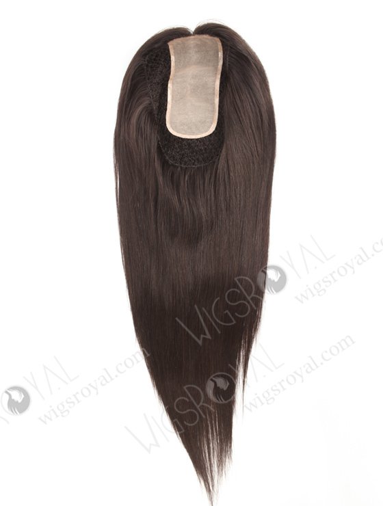 Black Color 18'' European Virgin Human Hair Silk Top Fish Net Toppers WR-TC-072-21225