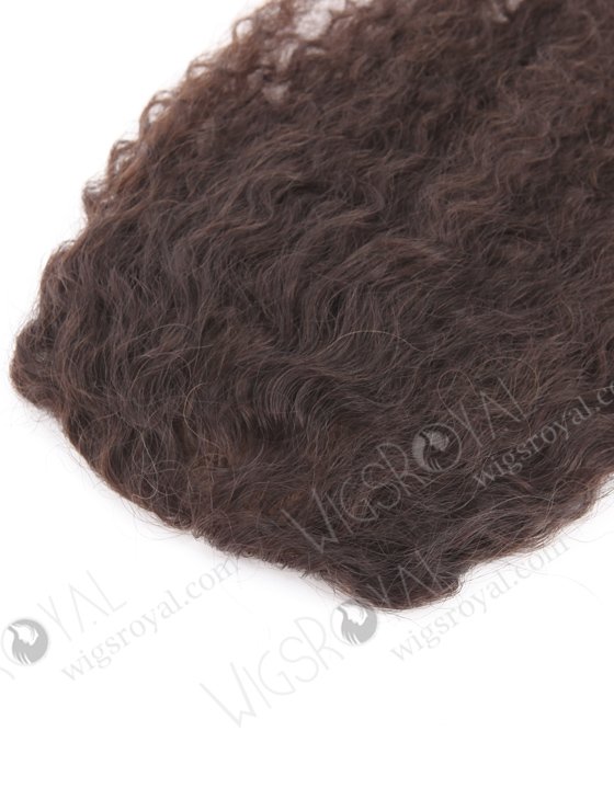 In Stock Topper(5"x6") With Silk Top (4.5"x4.5") European Virgin Hair 12" Loose Curl 18mm Color 2# Silk Top Hair Topper-107-21269