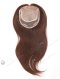 14 Inch High Quality European Human Hair Brown Hair Topper Silk Base Scalp Appearance Topper-102