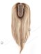 In Stock 3"*2"*6" European Virgin Hair 16" All One Length Straight Color T9/60# with 9# highlights Silk Top Hair Topper-103