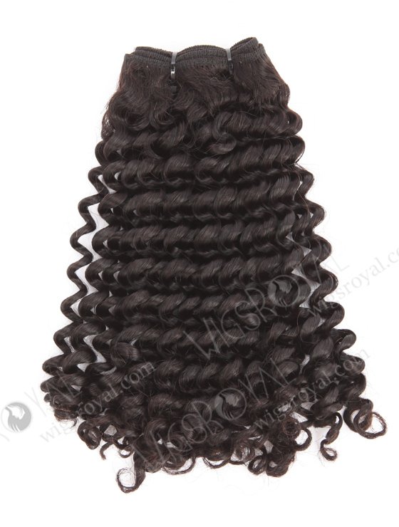 In Stock 5A Peruvian Virgin Hair 16" Double Drawn Baby Curl Natural Color Machine Weft SM-6159-21313
