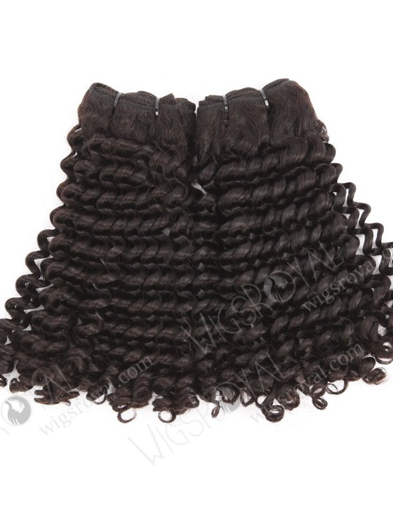 In Stock 5A Peruvian Virgin Hair 16" Double Drawn Baby Curl Natural Color Machine Weft SM-6159-21316