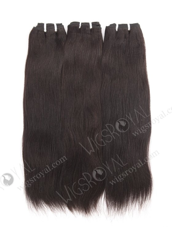 In Stock Indian Remy Hair 16" Yaki 1B# Color Machine Weft SM-1127-21275