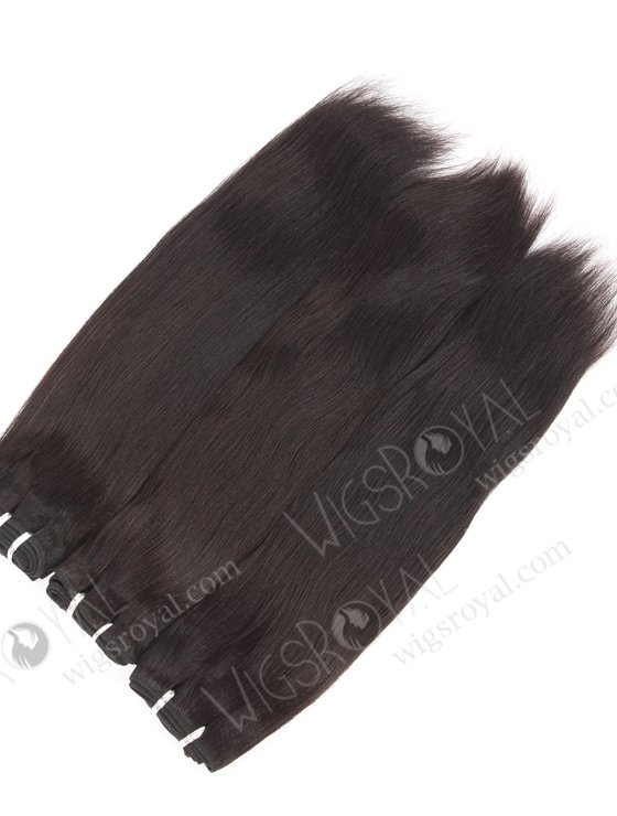 In Stock Indian Remy Hair 16" Yaki 1B# Color Machine Weft SM-1127-21277