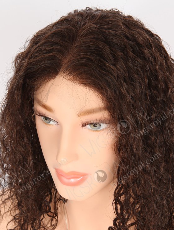 In Stock Indian Remy Hair 14" Curly As Pic 1B/33# Blended Color Full Lace Wig FLW-01914-21454
