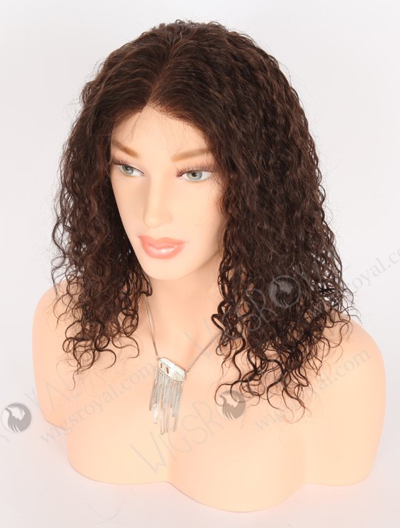 In Stock Indian Remy Hair 14" Curly As Pic 1B/33# Blended Color Full Lace Wig FLW-01914-21456