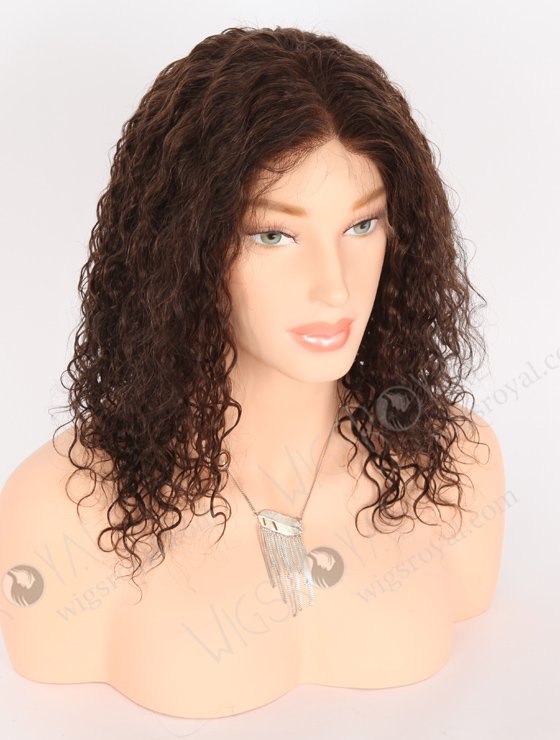 In Stock Indian Remy Hair 14" Curly As Pic 1B/33# Blended Color Full Lace Wig FLW-01914-21457