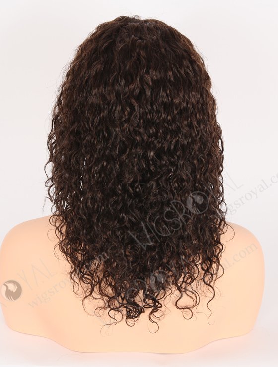 In Stock Indian Remy Hair 14" Curly As Pic 1B/33# Blended Color Full Lace Wig FLW-01914-21460