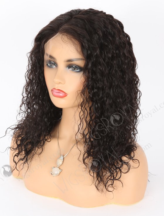 In Stock Indian Remy Hair 14" Cruly As Pic 1b# Color Full Lace Wig FLW-01915-21444