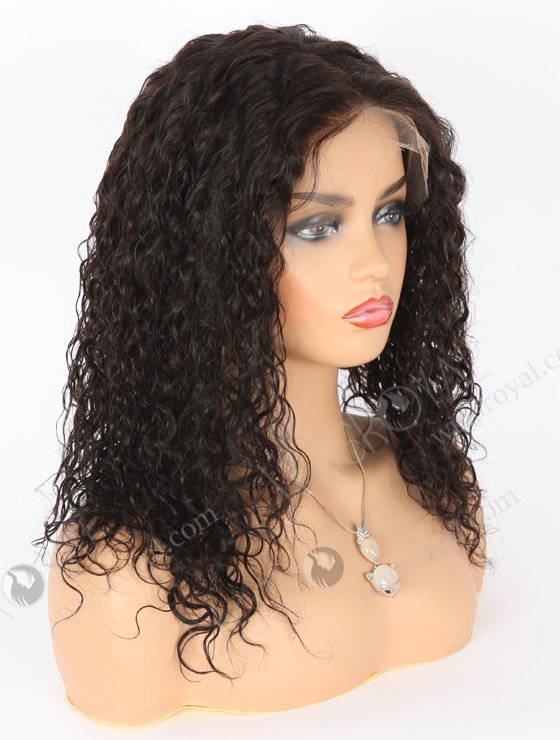 In Stock Indian Remy Hair 14" Cruly As Pic 1b# Color Full Lace Wig FLW-01915-21445