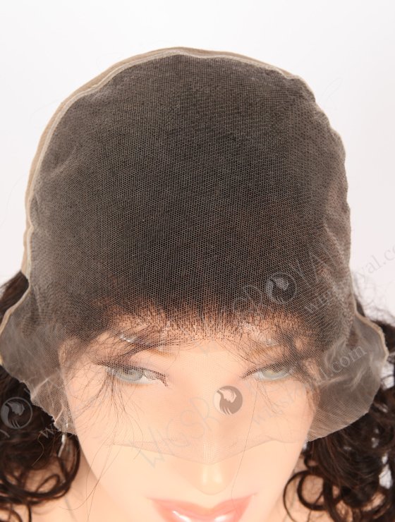 In Stock Indian Remy Hair 16" Curly As Pic 1b# Color Full Lace Wig FLW-01910-21515