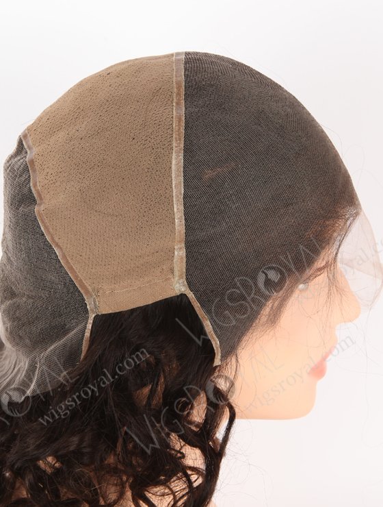 In Stock Indian Remy Hair 16" Curly As Pic 1b# Color Full Lace Wig FLW-01910-21517