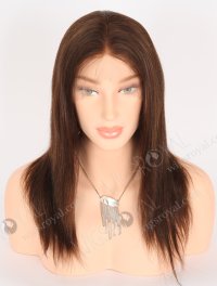 In Stock Indian Remy Hair 16" Light Yaki 2/4/6# Evenly Blended Color Full Lace Wig FLW-01907