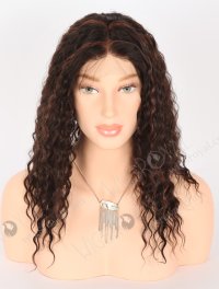In Stock Indian Remy Hair 16" Deep Wave 2/33# Highlights Color Full Lace Wig FLW-01908