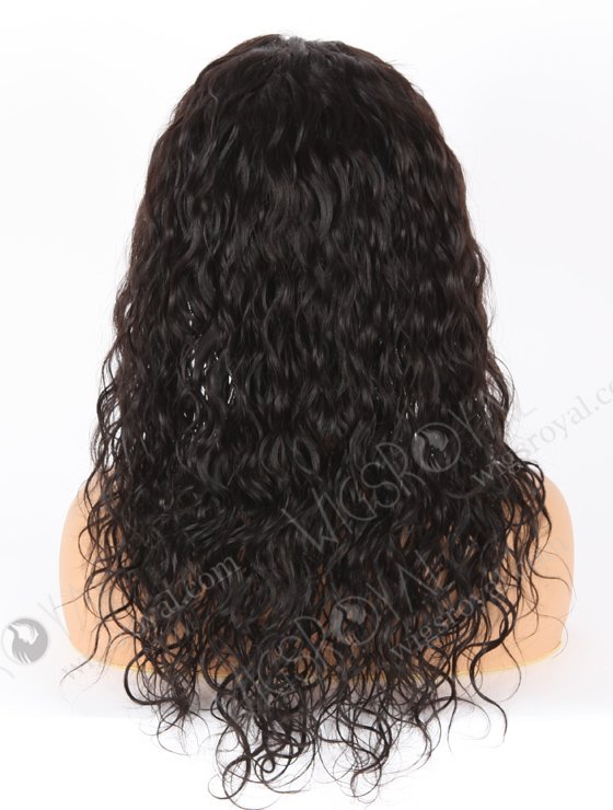 In Stock Indian Remy Hair 16" Wavy 30mm 1b# Color Full Lace Wig FLW-01912-21496