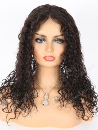 In Stock Indian Remy Hair 16" Water Wave 1b# Color Full Lace Wig FLW-01911