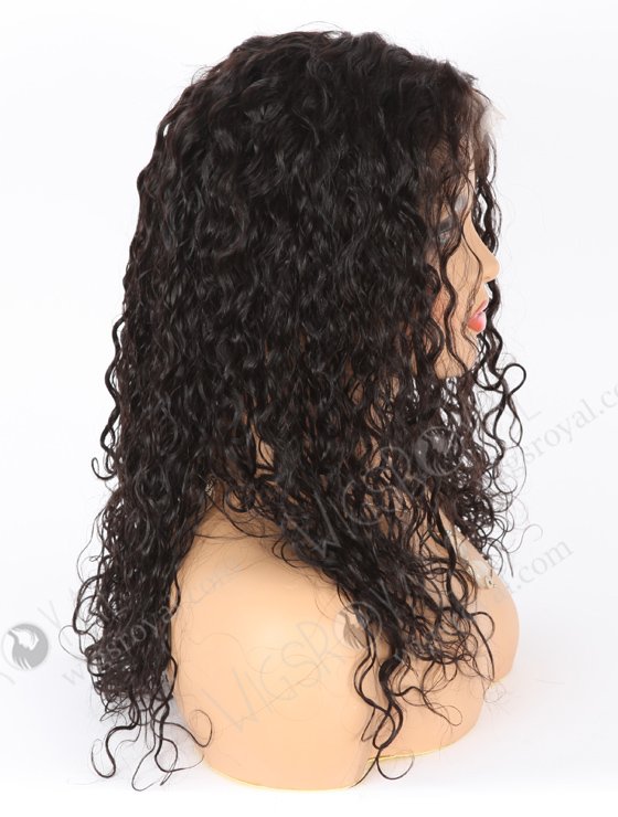 In Stock Indian Remy Hair 16" Water Wave 1b# Color Full Lace Wig FLW-01911-21503