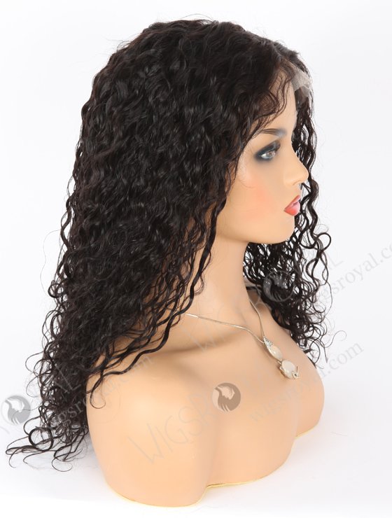 In Stock Indian Remy Hair 16" Water Wave 1b# Color Full Lace Wig FLW-01911-21502