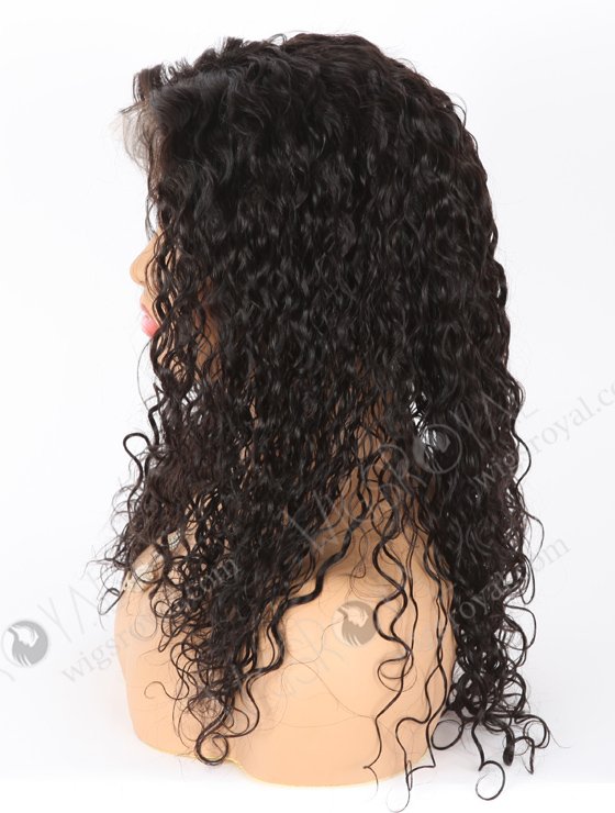 In Stock Indian Remy Hair 16" Water Wave 1b# Color Full Lace Wig FLW-01911-21505