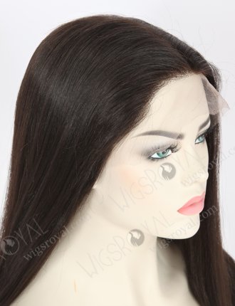 In Stock Indian Remy Hair 16" Light Yaki 1b# Color Full Lace Wig FLW-01906