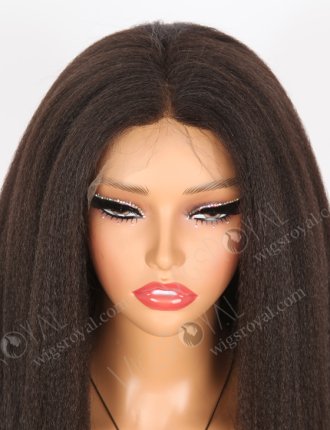 In Stock Indian Remy Hair 16" Kinky Straight 1b# Color Full Lace Wig FLW-01244