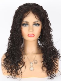 In Stock Indian Remy Hair 18" Water Wave 1b# Color Full Lace Wig FLW-01902