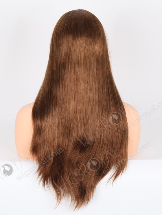 In Stock Chinese Virgin Hair 20" Natural Straight 6#(60%) and 8#(40%) Evenly Blended Color Jewish Wig JWS-07003-21866