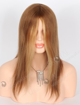 In Stock European Virgin Hair 14" Straight Color as Pic Silk Top Glueless Wig GL-08091