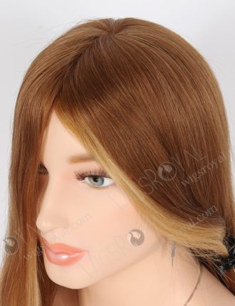 In Stock European Virgin Hair 14" Straight Color as Pic Silk Top Glueless Wig GL-08091