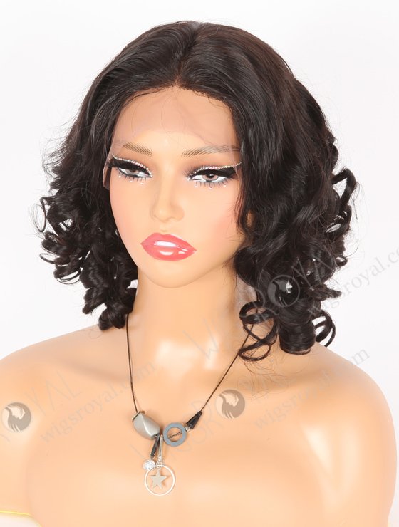 In Stock Brazilian Virgin Hair 16" Spiral Curl as Pic 1b# Color Silk Top Glueless Wig GL-04072-21801