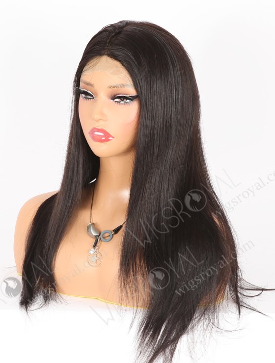 In Stock Brazilian Virgin Hair 18" Straight 1b# Color Full Lace Wig FLW-04269-21767