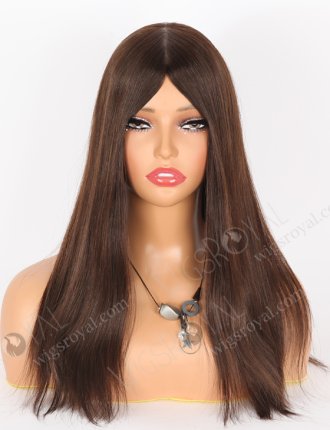 In Stock Chinese Virgin Hair 16" Natural Straight 2/3# Evenly Blended Color Jewish Wig JWS-07001