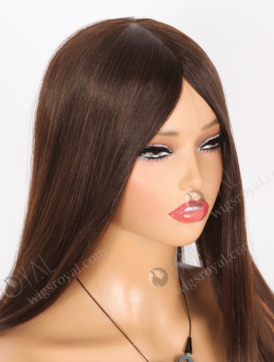 In Stock Chinese Virgin Hair 16" Natural Straight 2/3# Evenly Blended Color Jewish Wig JWS-07001-21841