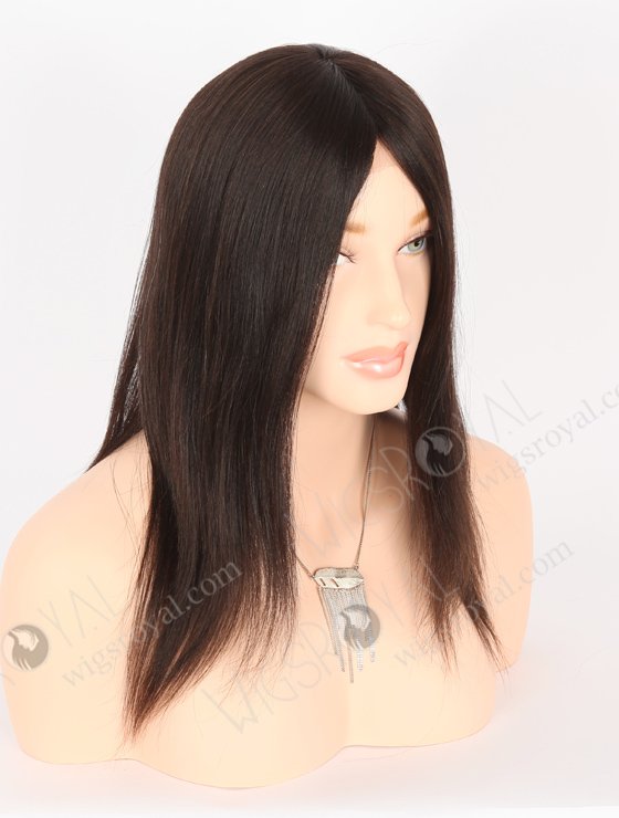 In Stock Indian Remy Hair 14" Light yaki Natural Color Glueless Silk Top Wig GL-01038-21826