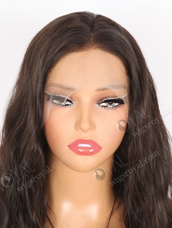 In Stock Indian Remy Hair 18" Natural Wave 1b# Color Full Lace Wig FLW-01903-21589