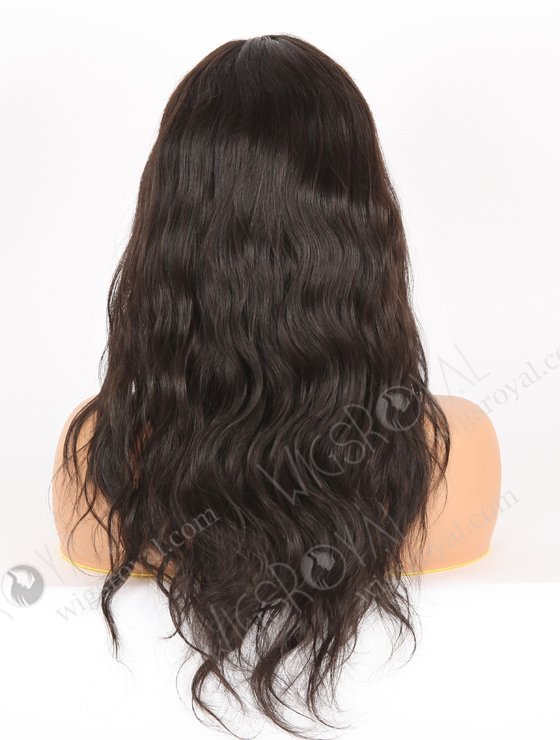 In Stock Indian Remy Hair 18" Natural Wave 1b# Color Full Lace Wig FLW-01903-21592
