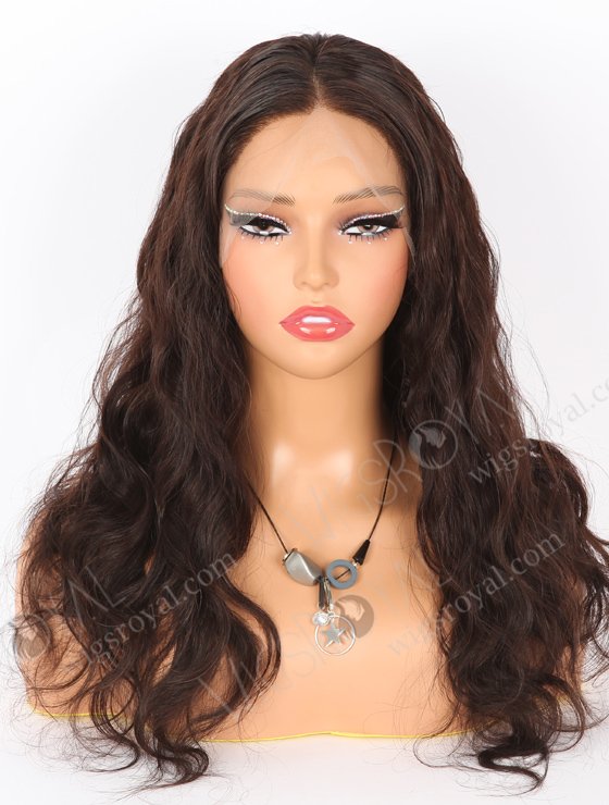 In Stock Indian Remy Hair 18" Body Wave 2# Color Full Lace Wig FLW-01898