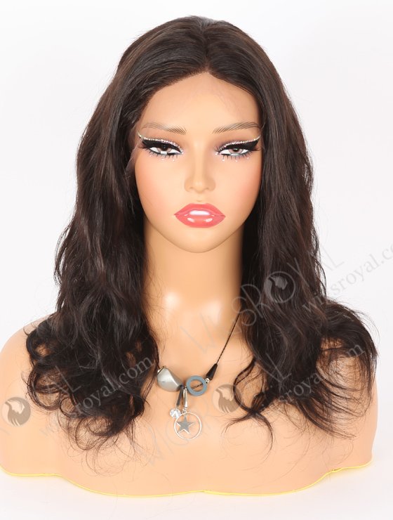 In Stock Indian Remy Hair 14" Body Wave 1b# Color Full Lace Wig FLW-01097