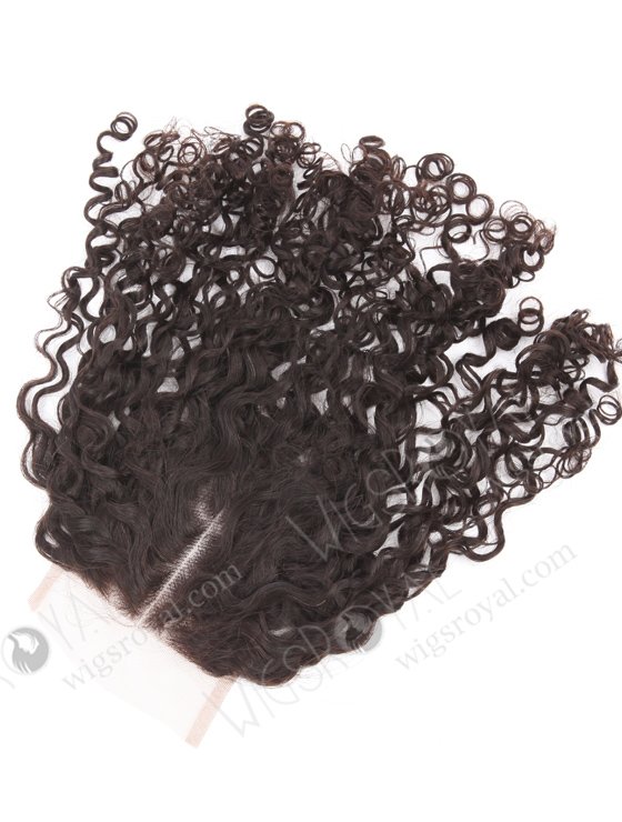 In Stock Brazilian Virgin Hair 18" Tight Pissy Curl Natural Color Top Closure STC-405-21887