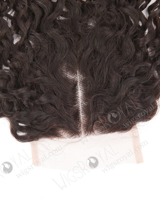 In Stock Brazilian Virgin Hair 18" Tight Pissy Curl Natural Color Top Closure STC-405-21890