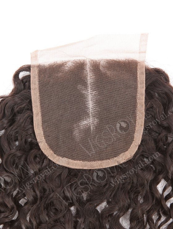 In Stock Brazilian Virgin Hair 18" Tight Pissy Curl Natural Color Top Closure STC-405-21889