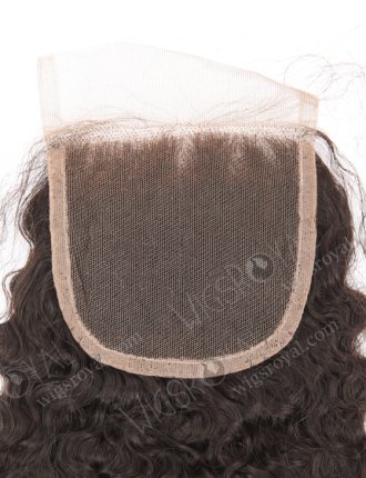 In Stock Brazilian Virgin Hair 20" Same Curl as Pic Natural Color Top Closure STC-409