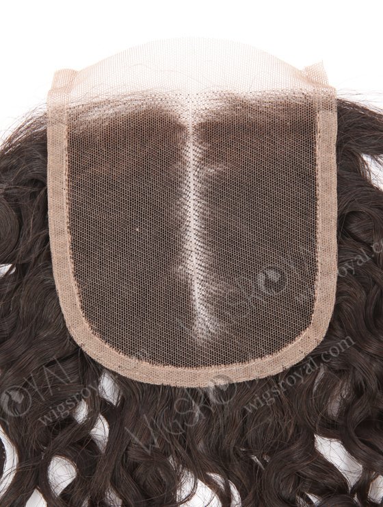 In Stock Brazilian Virgin Hair 12" Bouncy Curl(Looser Tip) Natural Color Top Closure STC-408-21915