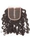 In Stock Brazilian Virgin Hair 12" Bouncy Curl(Looser Tip) Natural Color Top Closure STC-408