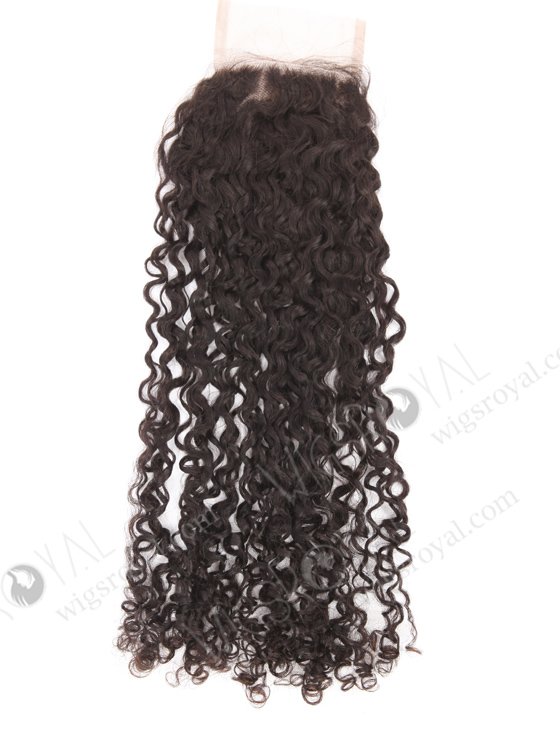 In Stock Brazilian Virgin Hair 24" Tight Pissy Curl Natural Color Top Closure STC-407-21902