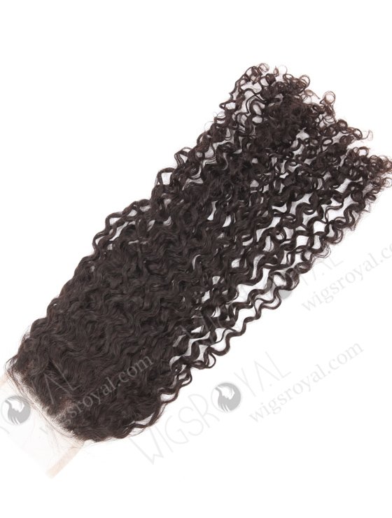 In Stock Brazilian Virgin Hair 24" Tight Pissy Curl Natural Color Top Closure STC-407-21903