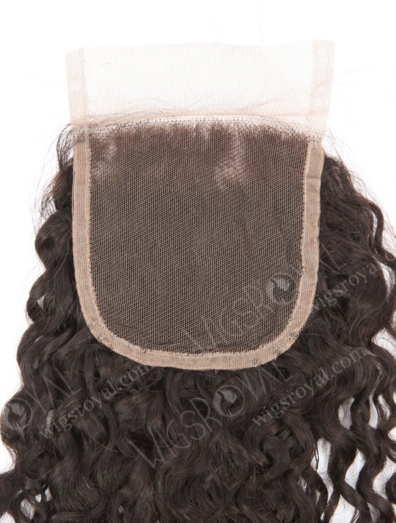 In Stock Brazilian Virgin Hair 24" Tight Pissy Curl Natural Color Top Closure STC-407-21904