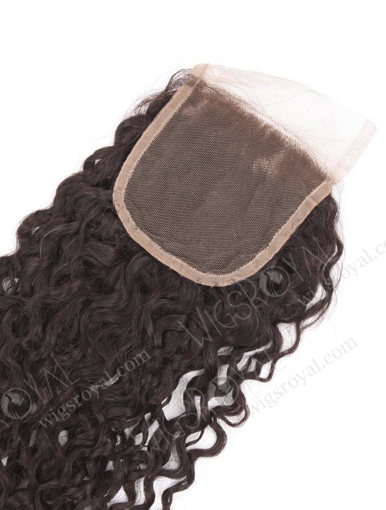 In Stock Brazilian Virgin Hair 24" Tight Pissy Curl Natural Color Top Closure STC-407-21906