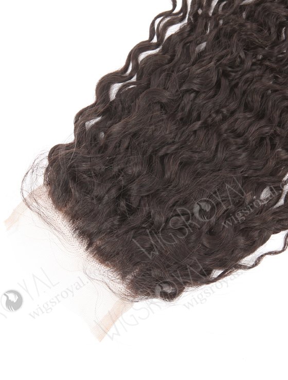 In Stock Brazilian Virgin Hair 22" Tight Pissy Curl Natural Color Top Closure STC-406-21897