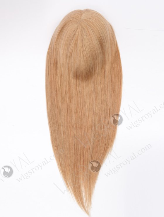 In Stock 9"*9" European Virgin Hair 18" Straight 22#(60%)/12#(40%) Blended Color Silk Top Hair Topper-116-22033